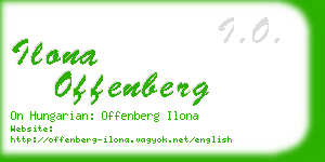 ilona offenberg business card